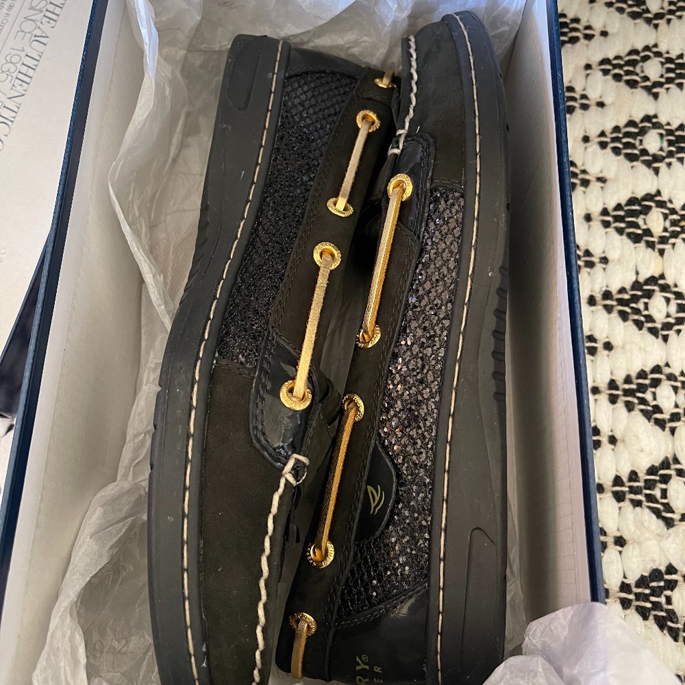 Sperry Topsider Pearlfish Black/Glitter